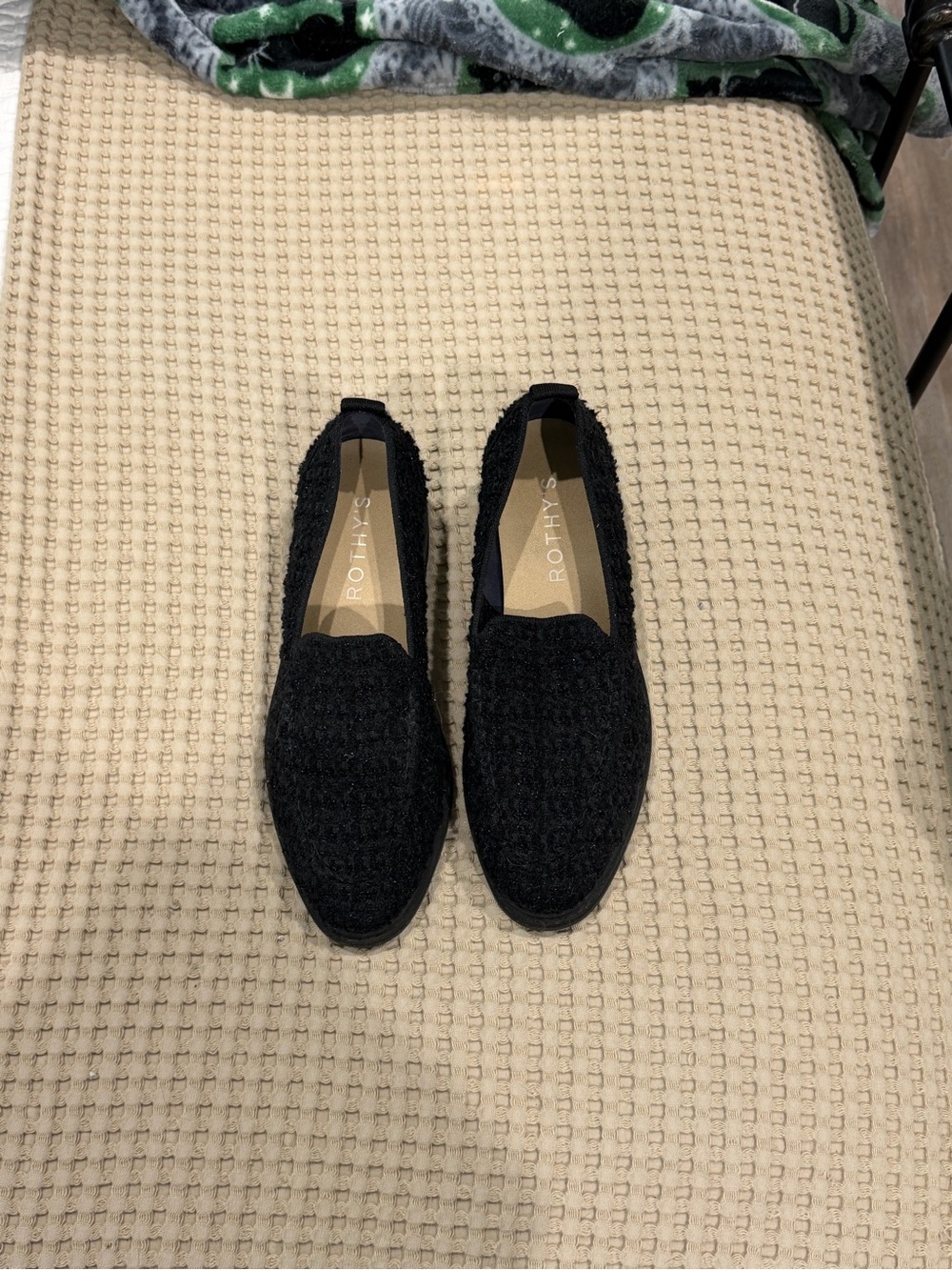 Rothy's Black Knit Slip-On Women's Loafers